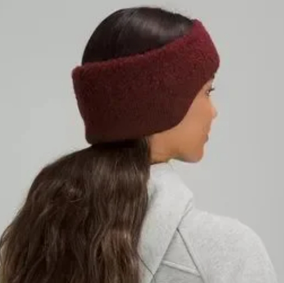 NWT Lululemon Ombre Knit Textured Ear Warmer ONE SIZE (Red Merlot) - Picture 2 of 12